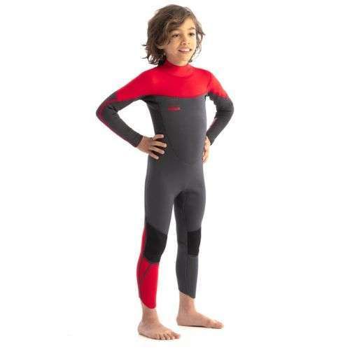 Gyermek JOBE Boston Fullsuit 3/2 mm-es fürdőnadrág piros 303521008-104