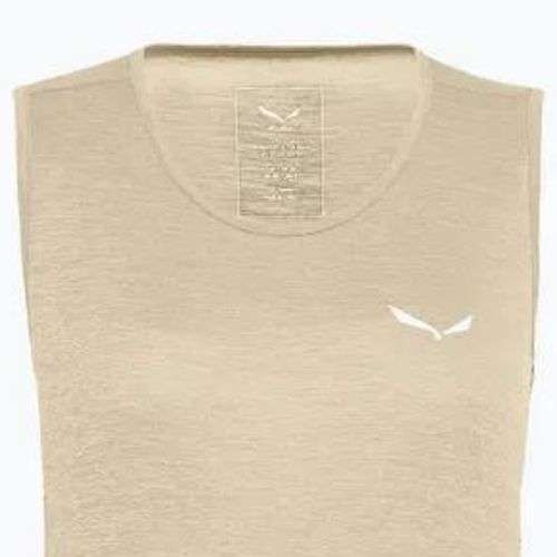 Női trekking póló Salewa Puez Graphic Dry Tank bézs 00-0000027482