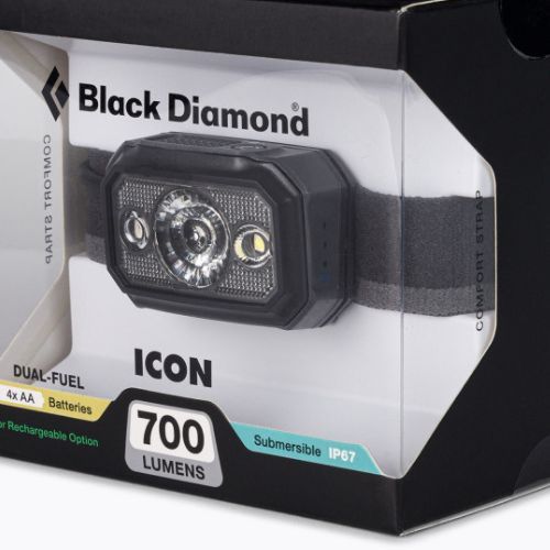 Black Diamond Icon 700 fejlámpa szürke BD620656540004ALL1