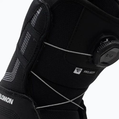 Gyermek snowboard csizma Salomon Project Boa fekete L41681700