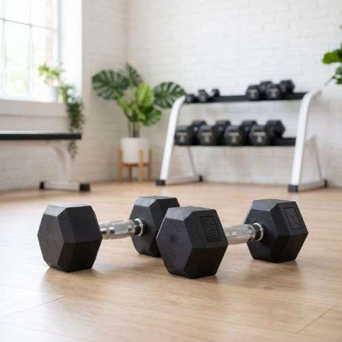 XTREXO Hex gumírozott súlyzó 10 kg HXD100