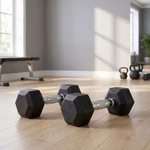 XTREXO Hex gumírozott súlyzó 5 kg HXD50
