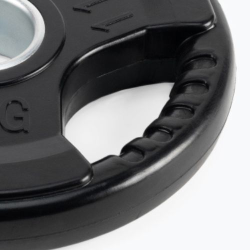 XTREXO fekete gumírozott öntöttvas súlyzótárcsa 5 kg RW5