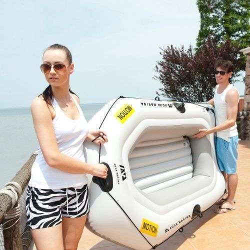 Aqua Marina Motion sportcsónak 2 személyes ponton motorral T-18 szürke BT-88821