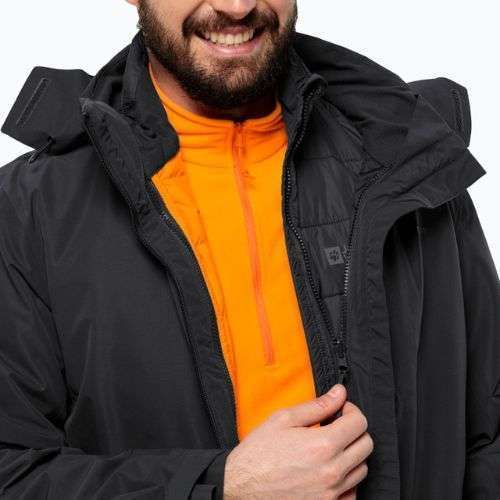 Jack Wolfskin férfi túrázó ujjatlan Lapawa Ins fekete