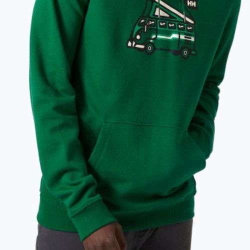 Férfi trekking pulóver Helly Hansen F2F Organic Cotton Hoodie malachite malachite
