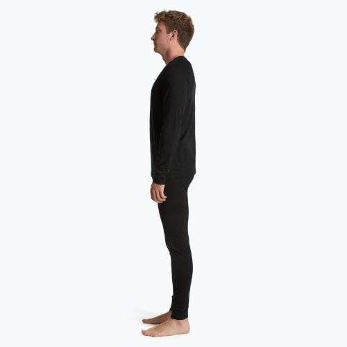 WOOLCANO Merino férfi termikus alsónemű szett SET0540 fekete