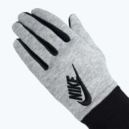 Női futókesztyű Nike Club Fleece grey heather/black/black