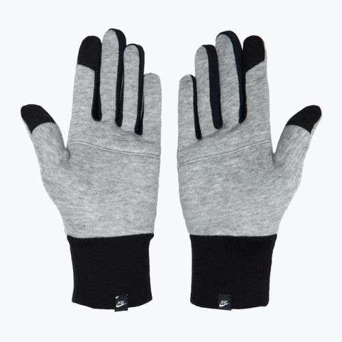 Női futókesztyű Nike Club Fleece grey heather/black/black