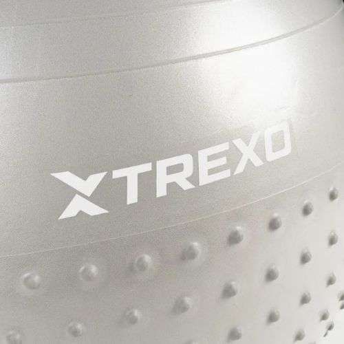 Masszírozó gimnasztikai labda XTREXO TXO-B4Z022-GY 75 cm szürke