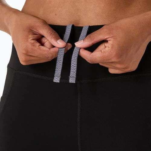 Női futó leggings ASICS Nagino Run Állítható Tight Tight teljesítmény fekete