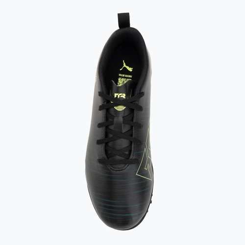 PUMA Future 8 Play TT Jr gyermek focicipő puma fekete/fizzy light/zöld terepcipő