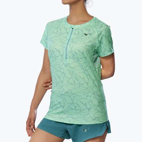 Női futó póló Mizuno Graphic Trail Tee neo menta