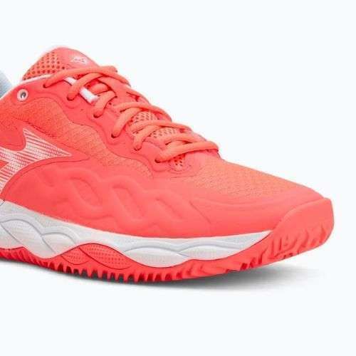 Női teniszcipő Mizuno Wave Enforce Court CC W calypso coral/white/barely pink Mizuno Wave Enforce Court CC W calypso coral/white/barely pink
