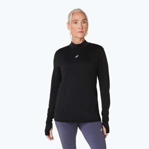 Női ASICS Road Winter Seamless teljesítmény fekete hosszú ujjú futócipő