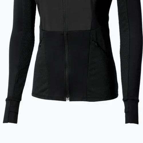 Női futó dzseki Mizuno Active Warm Hybrid Full Zip kapucnis dzseki fekete