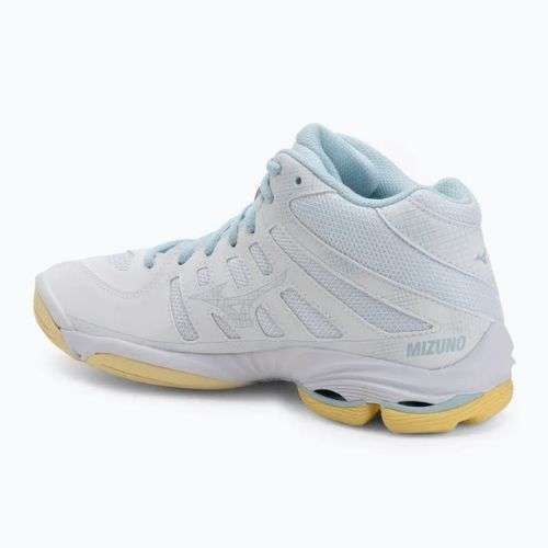Női röplabda cipő Mizuno Wave Voltage 2 Mid fehér/calypso coral/pale banán