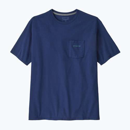 Férfi Patagonia Boardshort Logo Pocket póló Responsibili clement blue