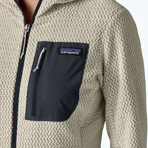 Női Patagonia R1 Air Full-Zip Fleece Hoody gyapjú fehér