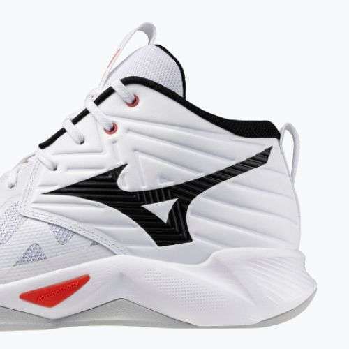 Röplabdacipő Mizuno Wave Momentum Pro Mid white/black/fiery red