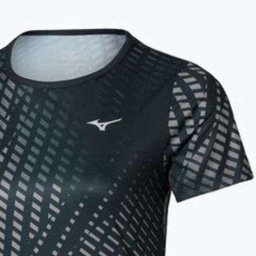 Női futópóló Mizuno Core Graphic Tee black/gray