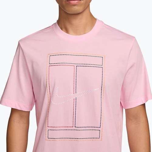 Férfi póló Nike Court Heritage pink foam