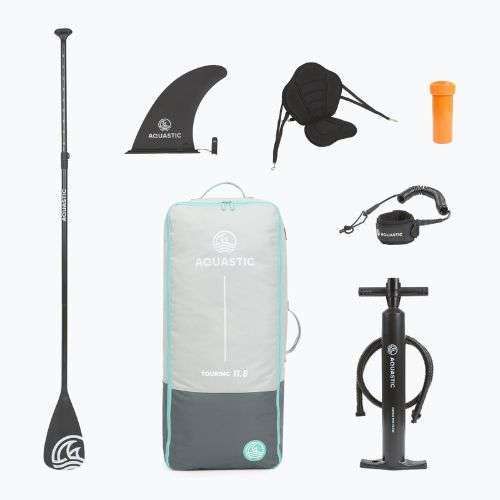 Szett deszka SUP felfújható AQUASTIC Touring 11'6" kék