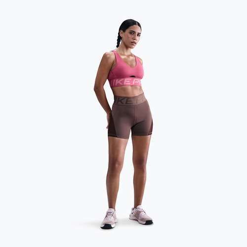 Női rövidnadrág Nike Pro Sculpt High Waisted 5" Biker tattoo/burgundy crush/white