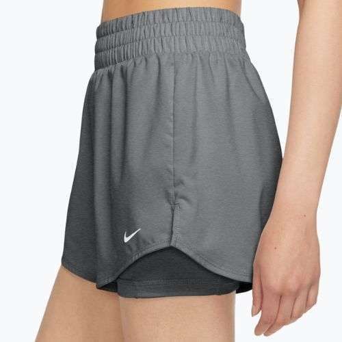 Női rövidnadrág Nike One Dri-Fit High-Waisted 3" 2In1 smoke grey/heather/white