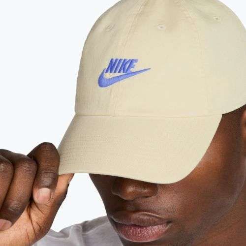 Baseball sapka Nike Club Unstructured Futura Wash light khaki/sapphire
