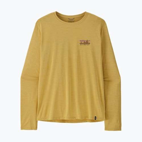 Férfi hosszú ujjú póló Patagonia Capilene Cool Daily - '73 Skyline limestone yellow/light limestone yellow c-dye