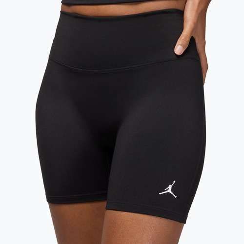 Női rövidnadrág Jordan Sport Dri-Fit Magas derekú 6" fekete/fehér
