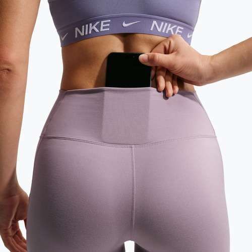 Női edző leggings Nike One High-Waisted 7/8 light violet ore/white