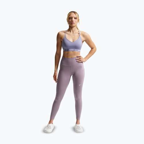 Női edző leggings Nike One High-Waisted 7/8 light violet ore/white