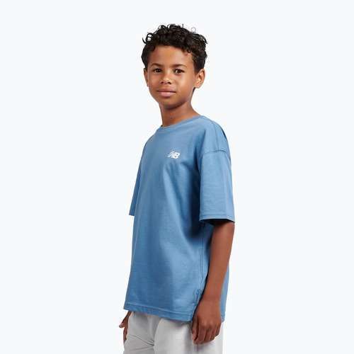 Gyerek póló New Balance Jersey Small Logo Tee shoreline blue