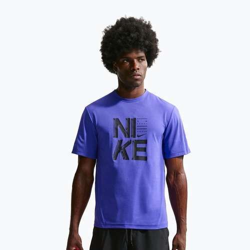 Férfi edzőpóló Nike Hyverse Dri-Fit Persian violet/black