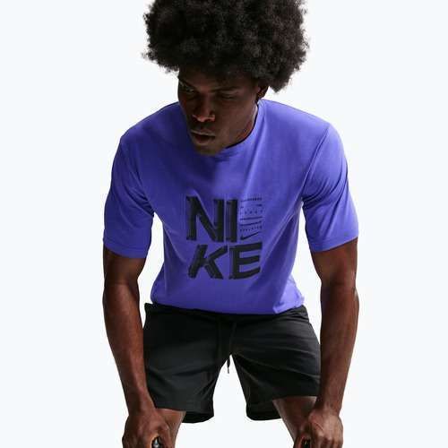 Férfi edzőpóló Nike Hyverse Dri-Fit Persian violet/black