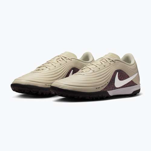 Férfi futballcipő Nike United Tiempo Maestro Academy TF fossil/burgundy crush/metallic silver