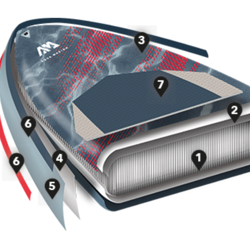 Aqua Marina Wave SUP - Surf iSUP, 2.65m/10cm, tengerészkék BT-22WA