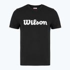 Női tenisz póló Wilson Team Graphic Script W fekete script