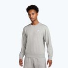 Férfi pulóver Nike Club French Terry Crew dark grey heather/white