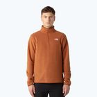 Férfi fleece pulóver The North Face Glacier Fleece 1/4 Zip égett umbra színben