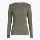 Női hosszú ujjú póló Salewa Puez Melange Dry faded green melange
