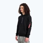 Férfi Alpha Industries Puff Print kapucnis pulóver fekete