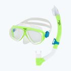 Gyerek sznorkelező készlet Speedo Adventure green gecko/clear
