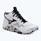 Röplabdacipő Mizuno Wave Momentum Elite Mid white/black/ge gold