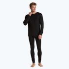 WOOLCANO Merino férfi termikus alsónemű szett SET0540 fekete