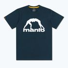 Férfi póló MANTO Vibe 25 sötétkék/fehér