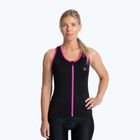 Női kerékpáros mez Rogelli Apátság Tank Top W fekete / rózsaszín