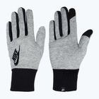 Női futókesztyű Nike Club Fleece grey heather/black/black